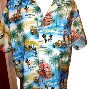 Vintage Rima Hawaiian Camp Surfing Shirt M